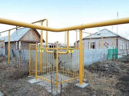 Покраска газовых труб по всему поселку