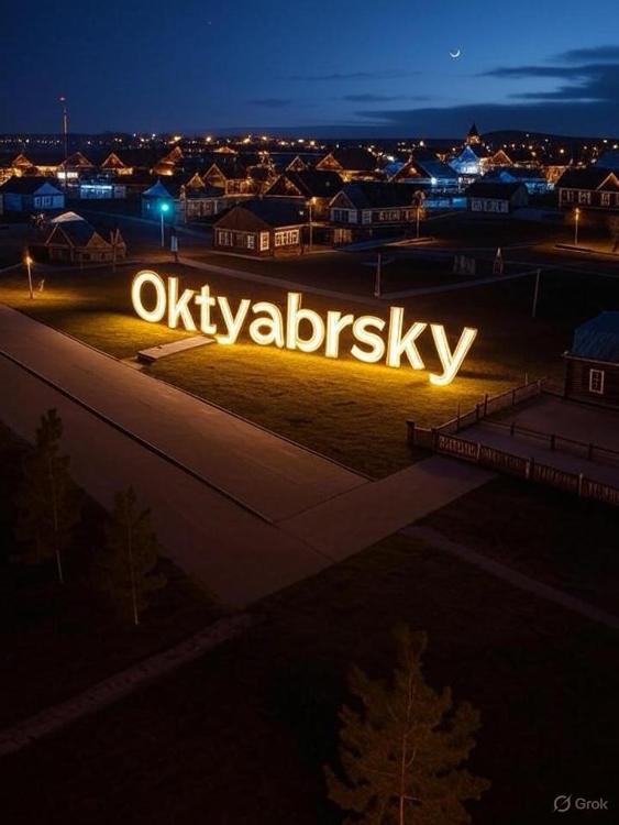 Светящаяся иллюстрация населенного пункта 