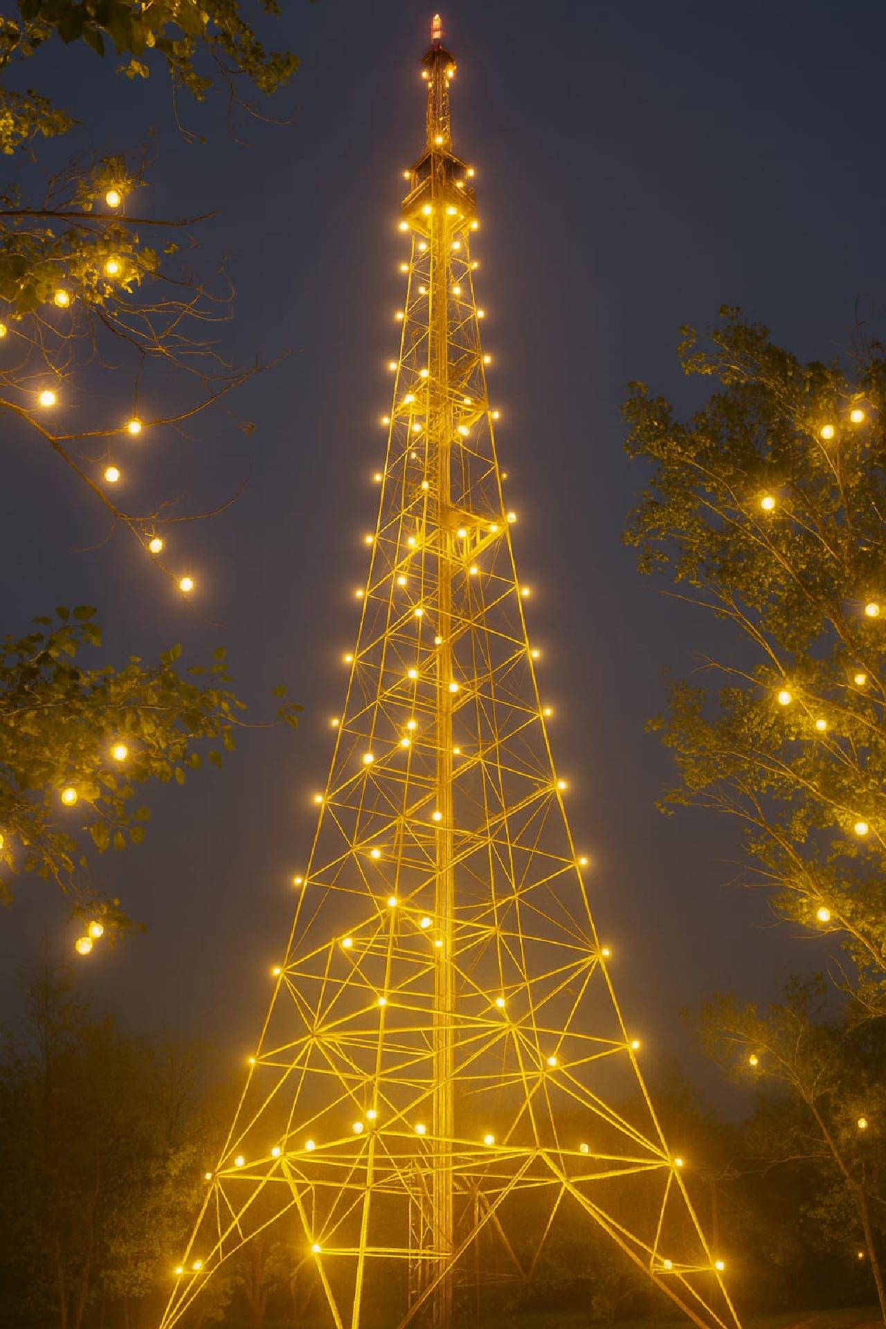 Телевышка — одна из главных изюминок города, по силуэту напоминающая Эйфелеву башню. Проект художественной подсветки придаст ей яркость и выразительность в вечернее время. Благодаря современному освещению телевышка засияет новыми красками и станет еще одной визитной карточкой Лисаковска.
