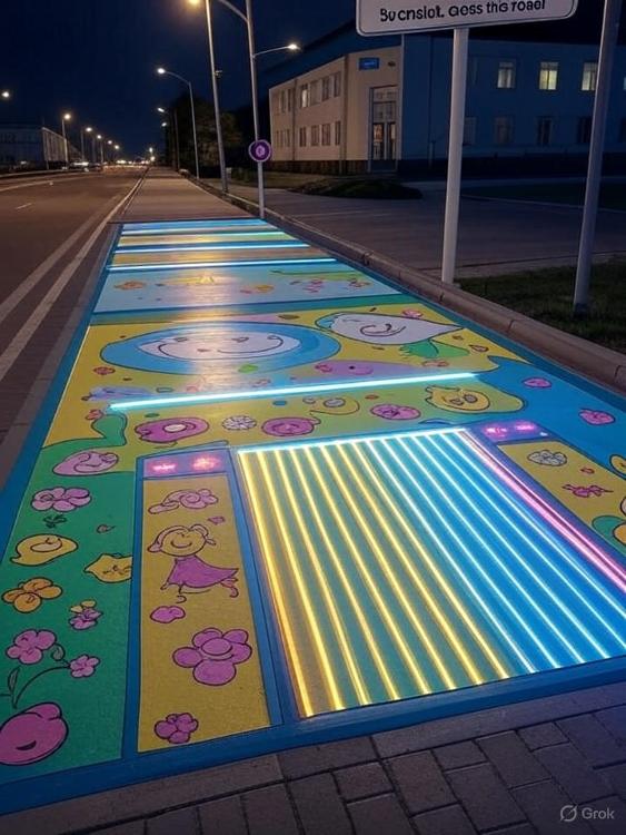 Безопасный пешеходный переход для детей. 