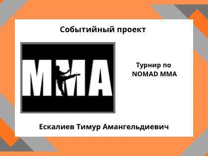 Турнир по NOMAD MMA