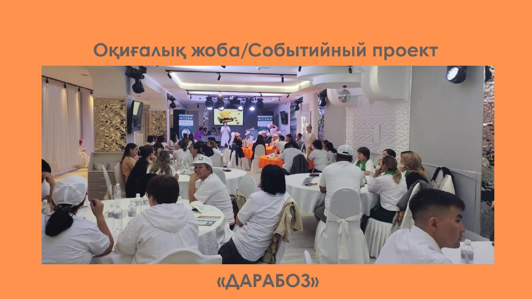 Современные поколение  всё чаще сталкиваются с дефицитом знаний о собственных историко-культурных корнях. Несмотря на высокий интерес к интеллектуальным форматам досуга, у многих наблюдается:
фрагментарное знание истории и литературы Казахстана;
слабая вовлеченность в изучение традиций, обычаев и языка;
нехватка площадок для культурного и интеллектуального общения взрослых в неформальной атмосфере.
В результате снижается интерес к национальным ценностям, уменьшается роль государственного языка в повседневной коммуникации, а также теряется преемственность традиций.
Решение
Интеллектуальная игра «Дарабоз» станет современной  инновационной площадкой  культурно-образовательного досуга для подрастающего поколения и взрослых, сочетающей элементы истории Казахстана, традиции и обычаи, культуры казахского народа.

1. Образовательная цель проекта – углубление знаний в разных сферах (история, литература, язык, культура).
2. Развивающая цель проекта – развитие критического мышления, памяти, эрудиции, быстроты реакции.
3. Культурная цель проекта  – сохранение и популяризация национальных традиций, языка и духовных ценностей.
4. Социальная цель  проекта – организация интеллектуального досуга, укрепление командного взаимодействия и дружеской атмосферы.
5. Имиджевая цель – формирование позитивного культурного бренда города  Рудного.

В результате реализации данного проекта  участники расширяют кругозор, углубляют знания в области истории, литературы, языка и культуры казахского народа, полная трансформация взглядов участников на национальные традиции и язык- от формального знания к живому использованию в современной среде. 