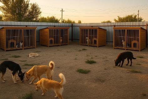  «Улучшение условий содержания животных в приюте “Домик для друга”(Постройка дополнительных вольеров, проведение света, благоустройство помещения для кошек)