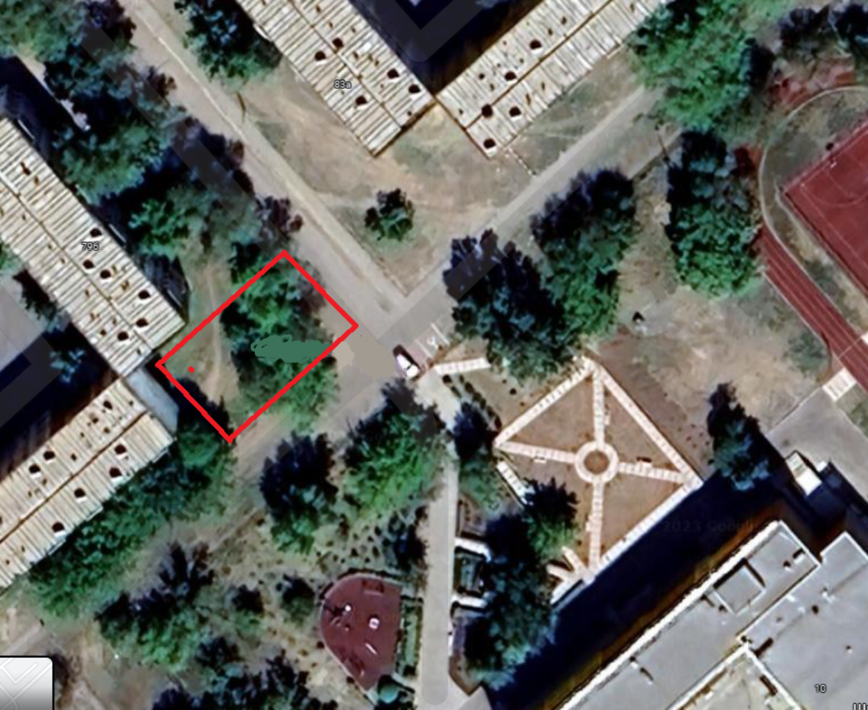 Парковка возле школы № 8 очень маленькая. Большой поток детей и машин в час пик. Парковочных мест всего 4! развернуться, высадить детей, при этом оставить машину практически не реально.
При развороте всегда есть огромный риск, дети идут со всех сторон. 
В данный момент парковочные места размещены у входа в школу, что естественно не совсем нормально для безопасности.
была отдельная парковка на заднем дворе школы, но там установили знак "въезд запрещен", тем самым увеличили поток машин с главного входа.
Рядом есть угол дома  с ветхими деревьями, предложение сделать там в стороне от входа, хорошую широкую парковку. Тем самым обезопасить детей от движения транспорта.